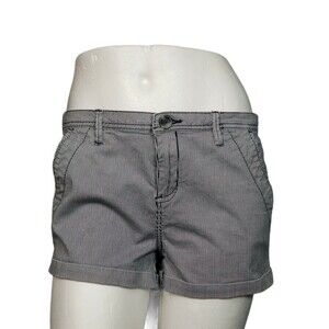 Cotton On The Chino Short Black/White Striped Size 4